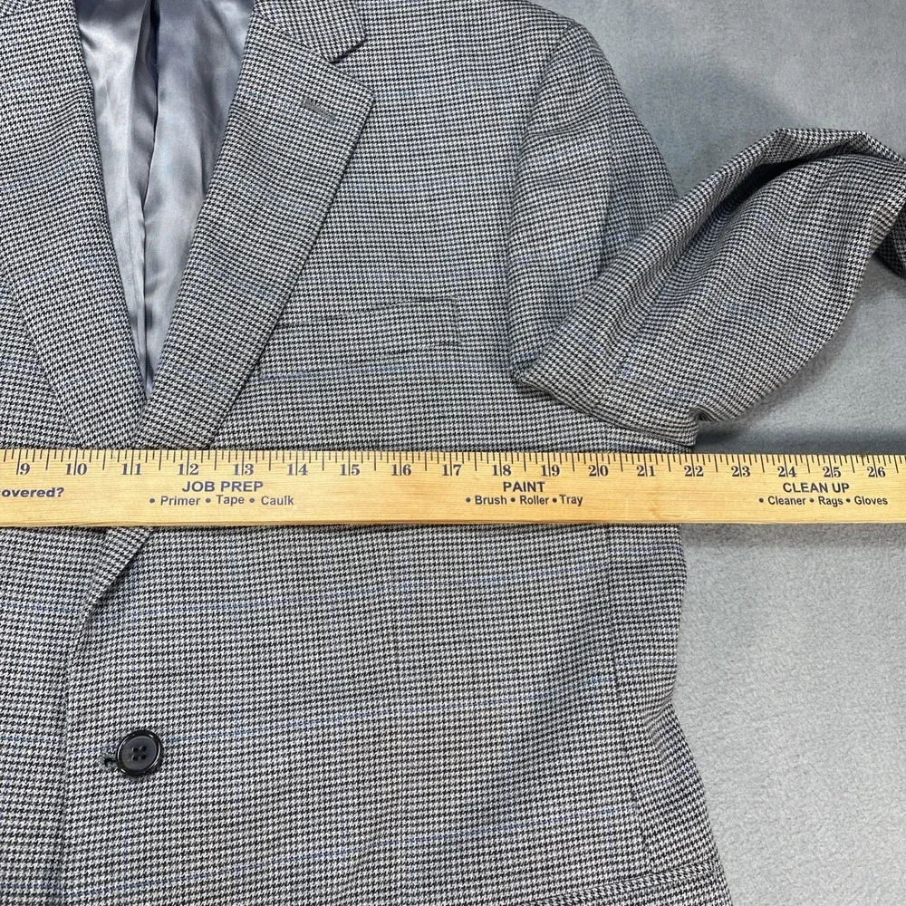 Lauren Ralph Lauren Men's 42R Sport Coat Blazer Gray Houndstooth